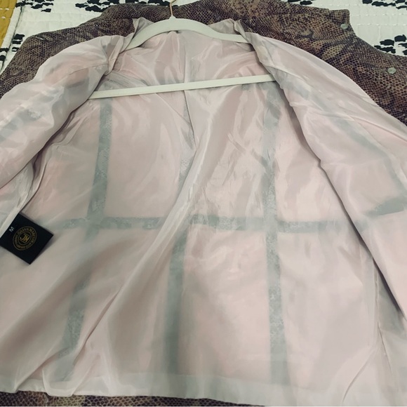 Julian Marcuir Leather Jacket Blazer Snakeskin print Sz M - Picture 5 of 12